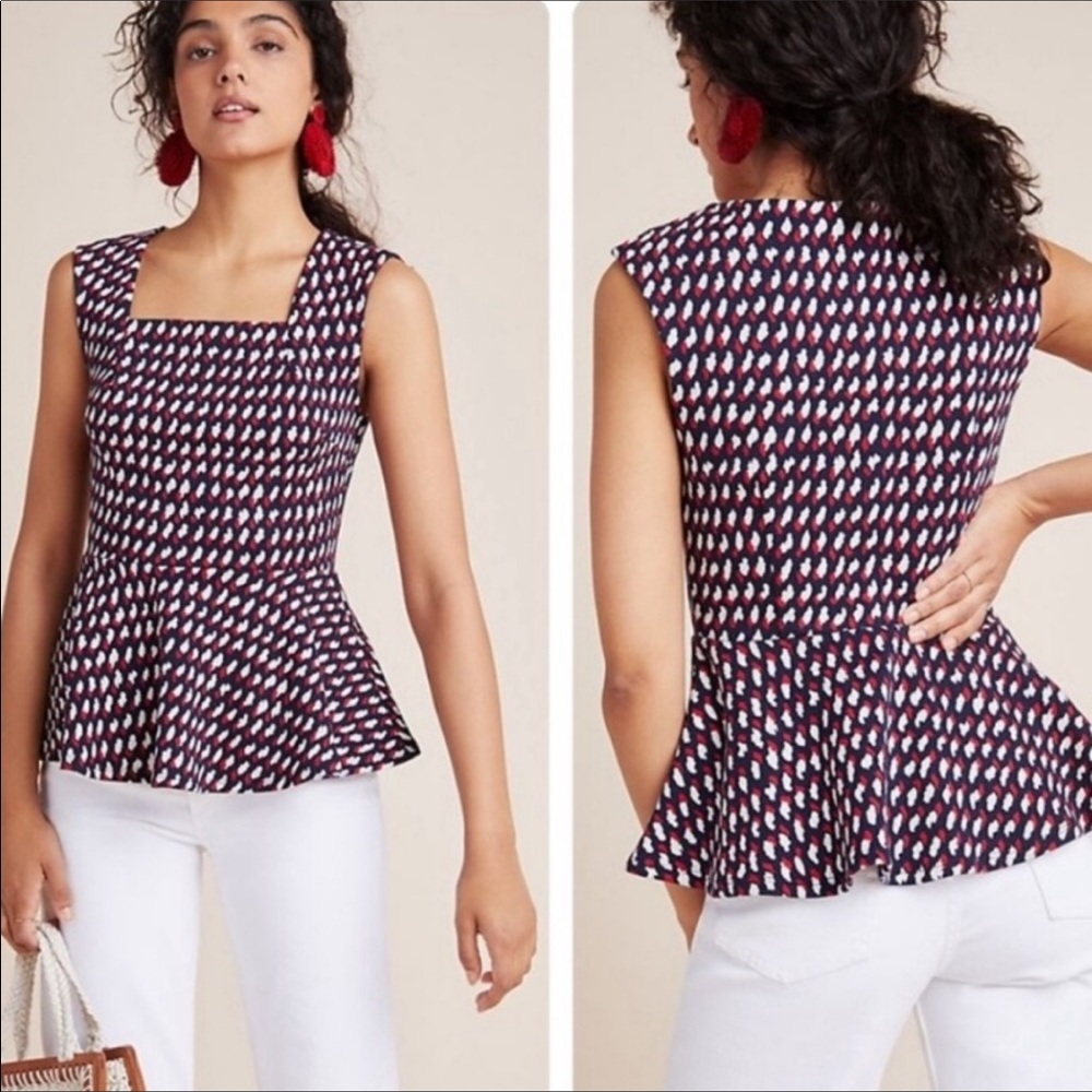 Anthropologie | Eri + Ali Effie Peplum Blouse